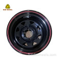 Rims SUV noirs 15x10 5x120.65 Rims de roues 4x4